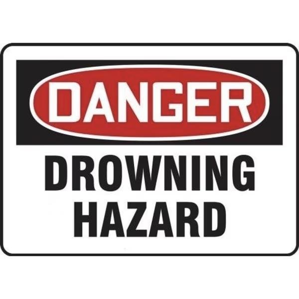 Accuform OSHA DANGER Safety Sign DROWNING MADM030VP MADM030VP - main
